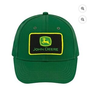 NWT John Deere Boys Baseball Hat Youth Green OSFM Adjustable Cotton Cap Kids New